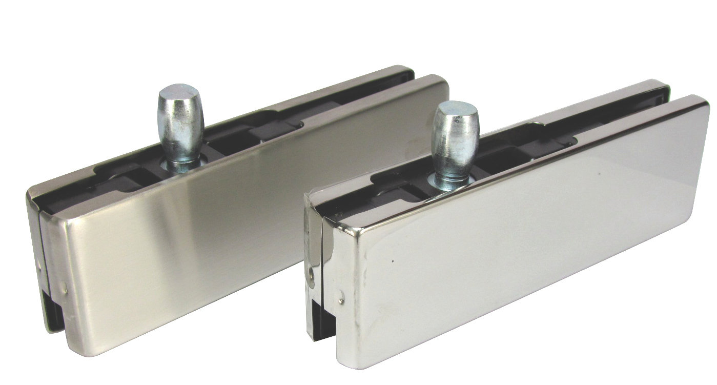 Robustline Glass Door Fittings Stainless Steel/Glass Premium Hardware for Door Cabinet Window Furniture and Interior Use